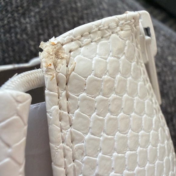 Alfani Women's 8.5M White Wedge Strappy Heels - Picture 13 of 16